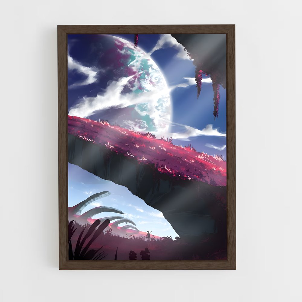 Poster L'Affrontement Titanesque – affiche Art spatial (vue 5)